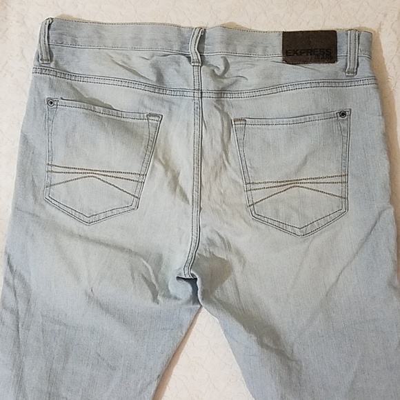 Express Kingston Classic Fit Straight Leg Jeans 34 30 - Picture 8 of 8